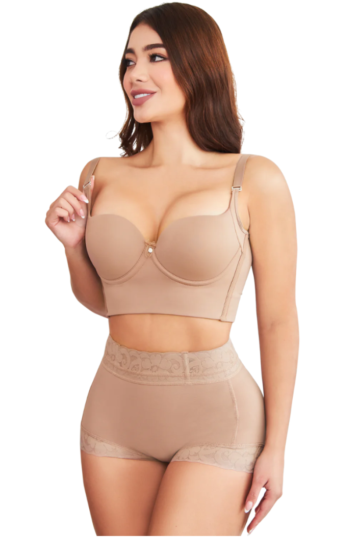 Fajas Uplady Extra Firm High Compression Full Cup Push Up Bra