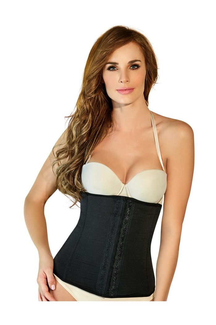Women's Fajas Colombianas Reductoras Lace Trim Mid-Thigh Shaper Slimmer