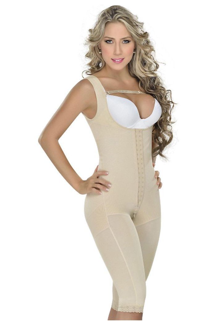 0120 Women's Full Bodysuit Body Shaper with Bra / Powernet – New Body  Couture