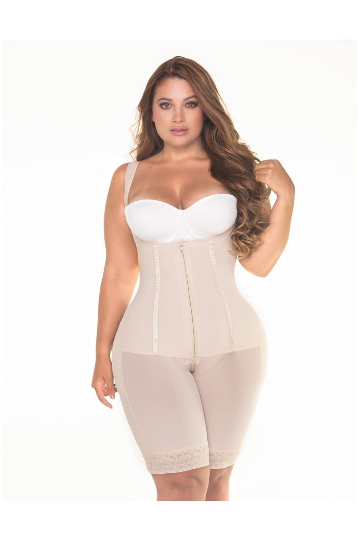 Fajas Colombianas MYD Extra Short Slimming Body Shaper Powernet Firm  Control