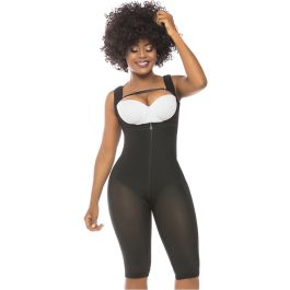 Fajas Salome 0517, Post Surgery Stage 1 Butt Lifter Full Bodysuit, Open  Bust Knee Length Body Shaper for Women