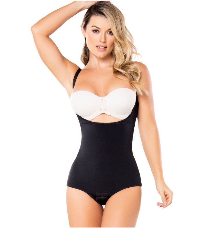 ShapEager Fajas Colombianas Moldeadoras Body Suit for women Seamless  Anti-slip Liner Open Bust Mid-body Boxer Mid-body slimmer Panty Beige at   Women's Clothing store