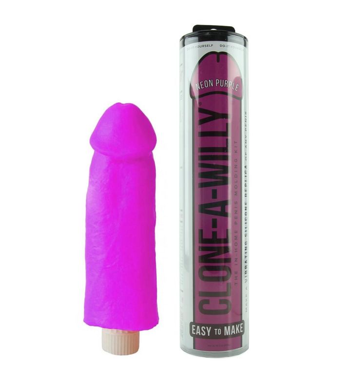 Dropship Clone A Willy Kit Vibrating Neon Purple to Sell Online at