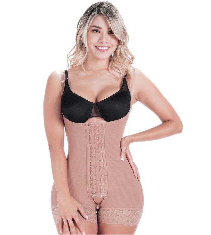 Colombian Womens Tummy Tuck Body Shaper With Open Bust And Waist