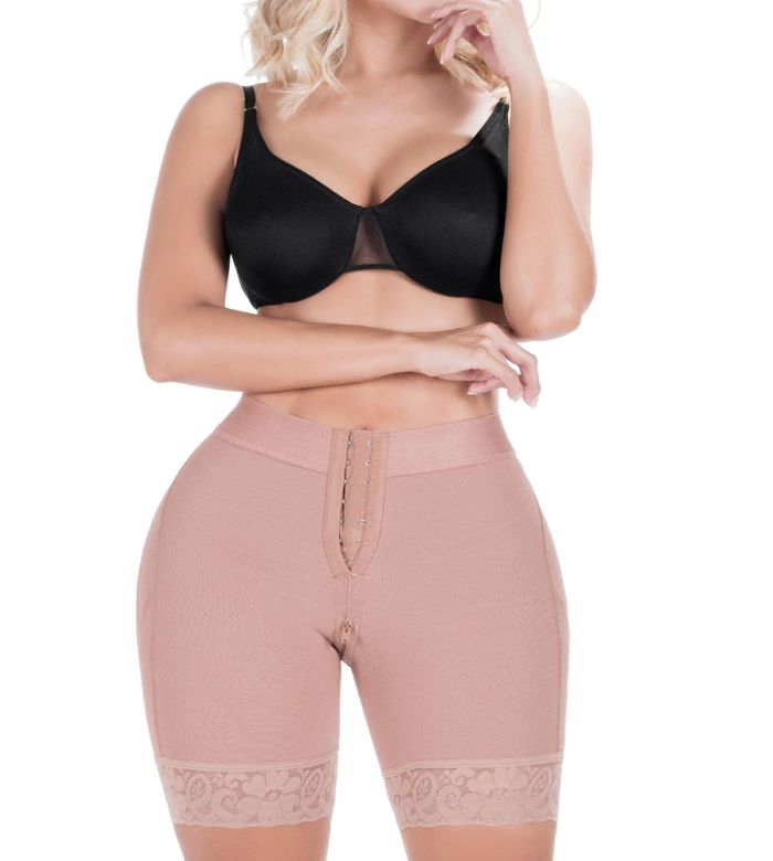 Fajas Uplady Butt Lifter Tummy Control High Waisted Mid Thigh Shaper Shorts