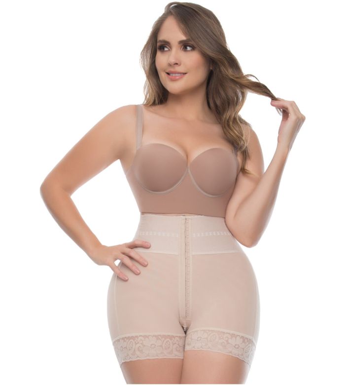 UpLady 6198  Butt Lifter Tummy Control High Waisted Mid Thigh Shaper Shorts