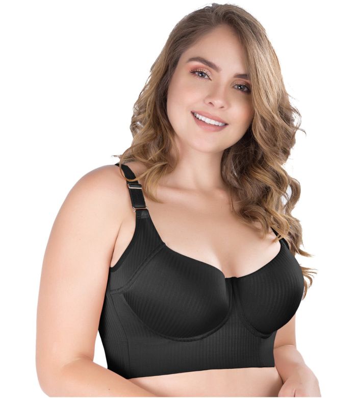 Shop our Queen Faja and Corset bra for full back coverage which helps