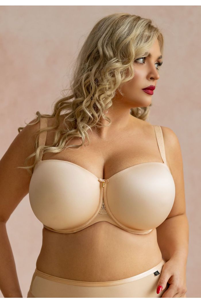 Krisline Fortuna Comfort Balconette Strapless Underwire Bra KL-B02-L0207-COF