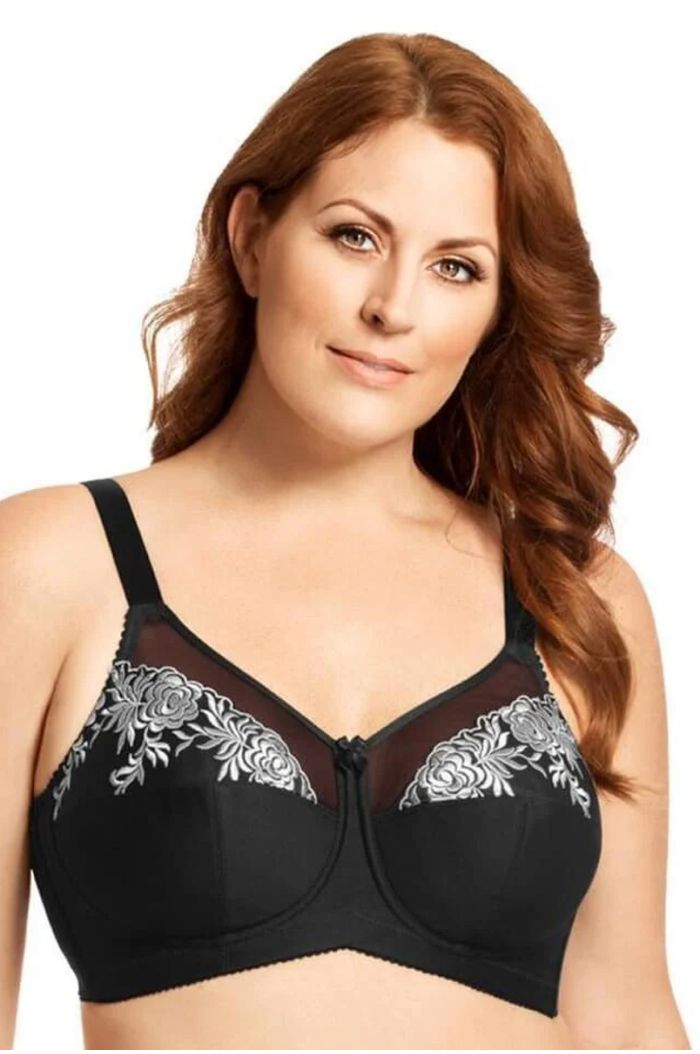 Elila Embroidered Microfiber Softcup Bra ELA1301-BS