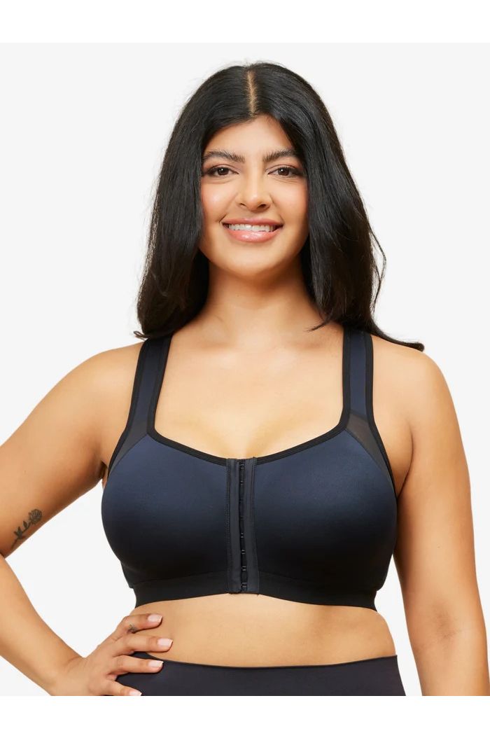 Leading Lady - The Moira Front-Closure Posture Back Support Bra LL5031BLK