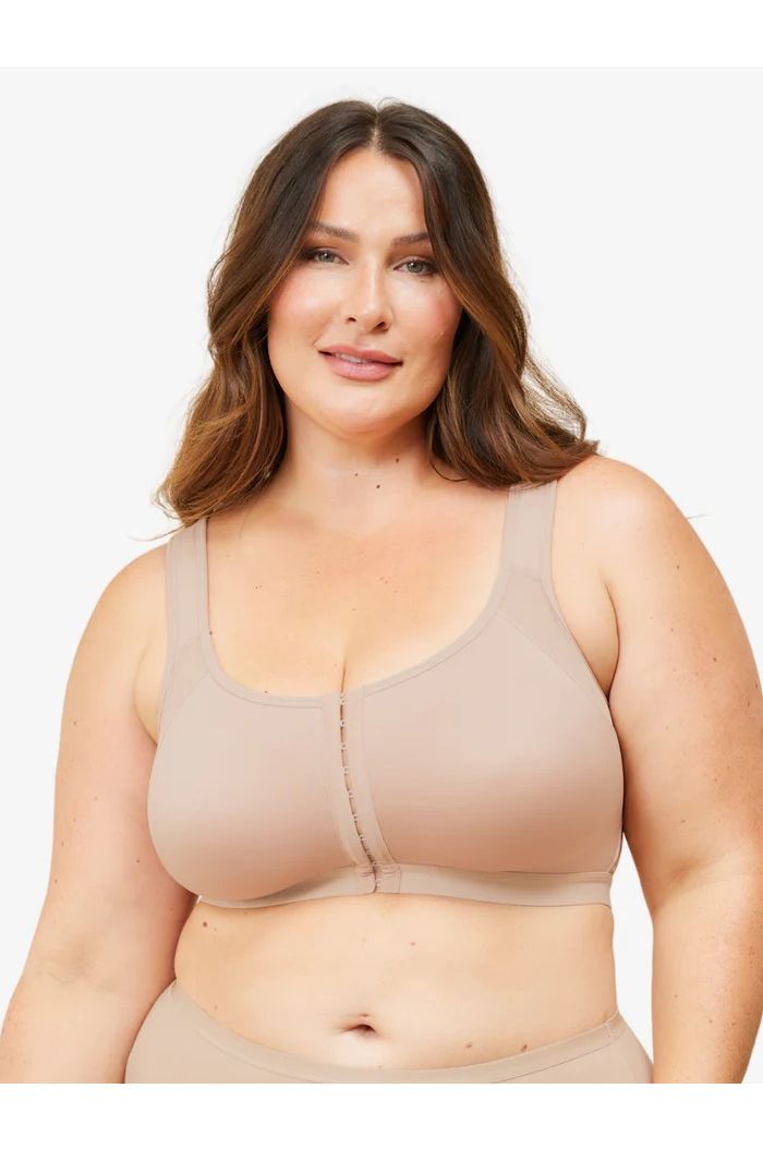 Leading Lady - The Moira Front-Closure Posture Back Support Bra LL5031SAND