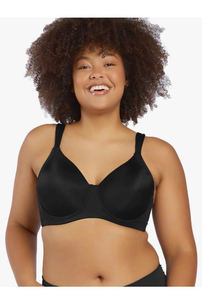 Leading Lady - The Brigitte Full Coverage Padded Wirefree T-Shirt Bra LL5042BLK