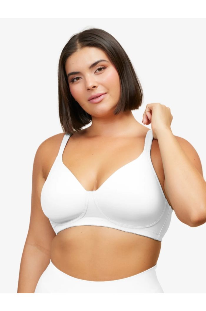 Leading Lady - The Brigitte Full Coverage Padded Wirefree T-Shirt Bra LL5042WHT