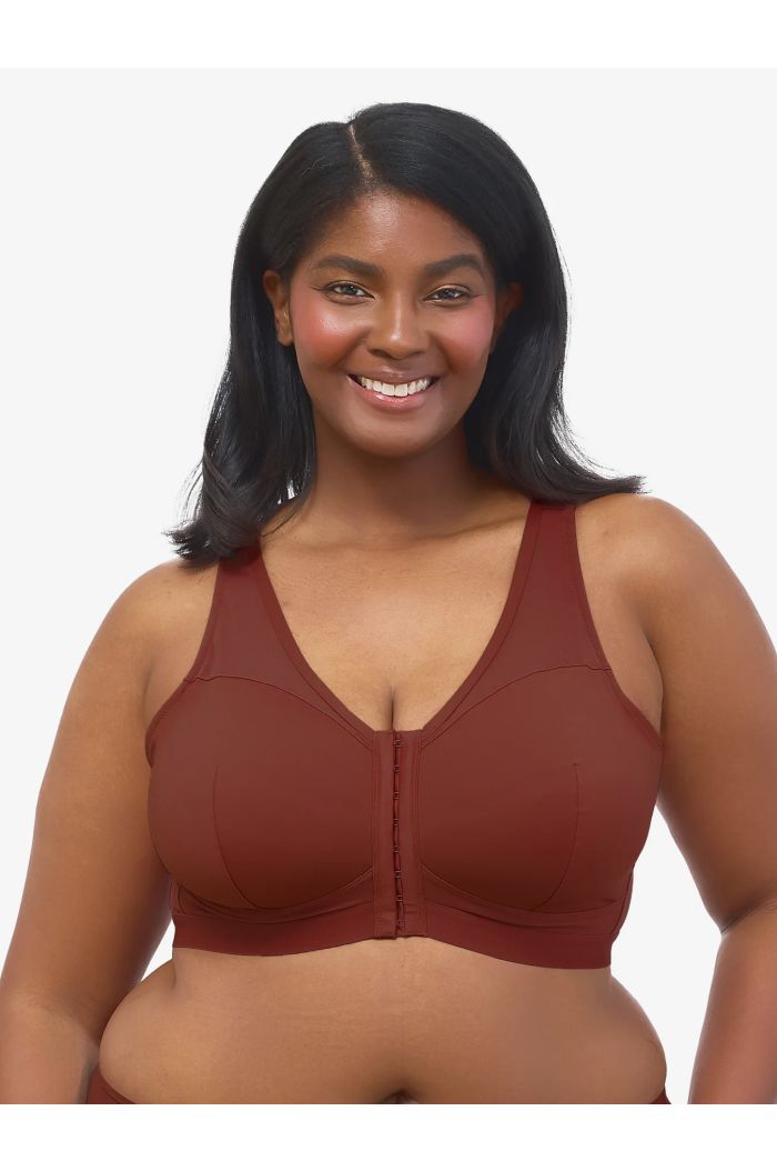 Leading Lady - The Harper Wirefree Mesh Front-Closure Bra LL5972SPAP