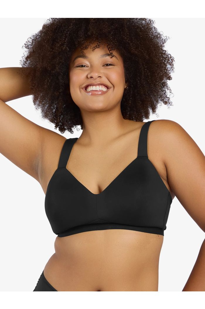 Leading Lady - The Aurora - Lightly Lined Microfiber Wirefree Bra LL5979BLK