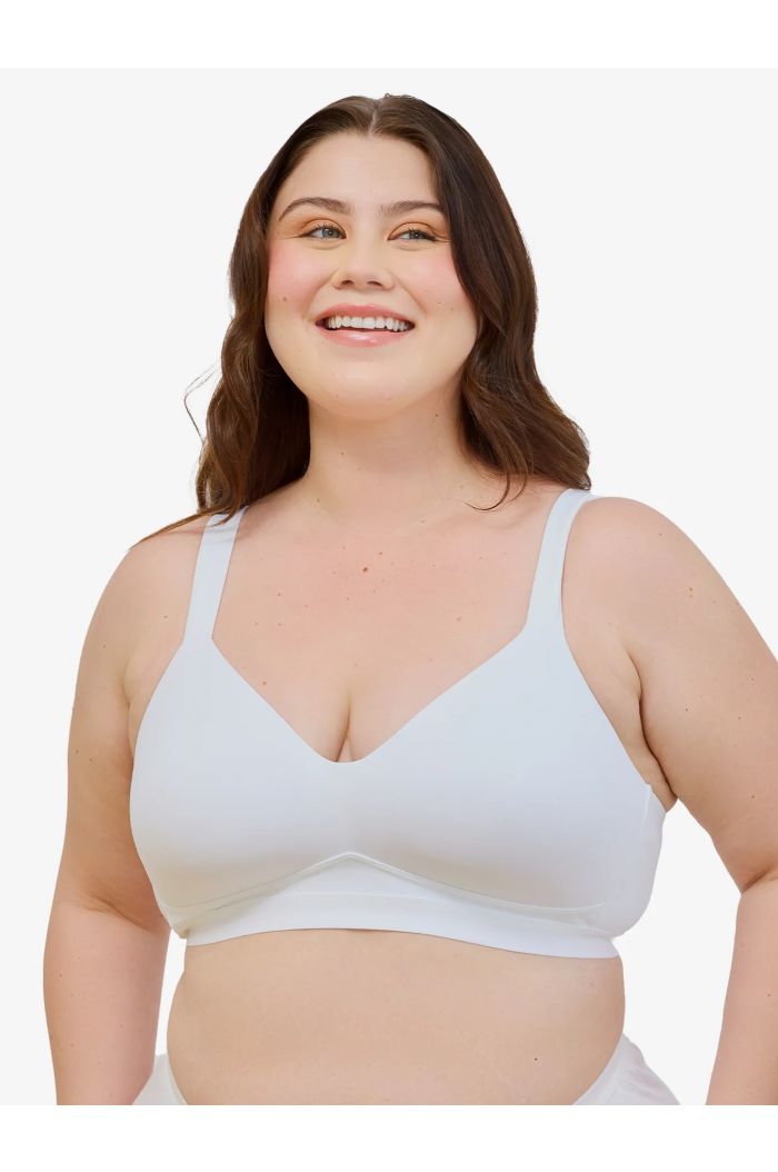 Leading Lady - The Aurora - Lightly Lined Microfiber Wirefree Bra LL5979WHT